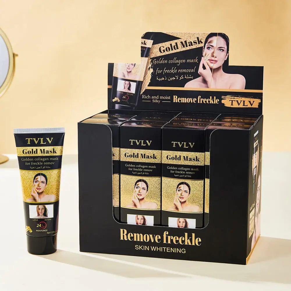 Mascarilla facial de colágeno dorado para eliminar manchas