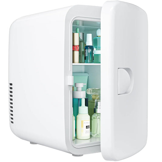 EUHOMY Mini Refrigerator for Skincare Portable Cooler and Warmer 4L Makeup Mini Fridge for Bedroom