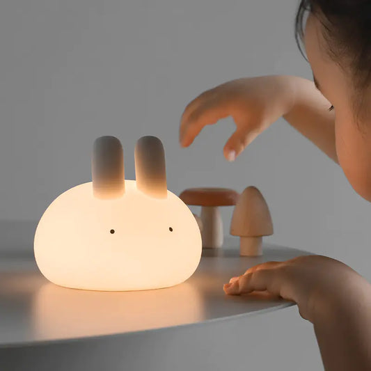 Cute Rabbit Silicone Night Light for Bedroom (Rabbit Year)